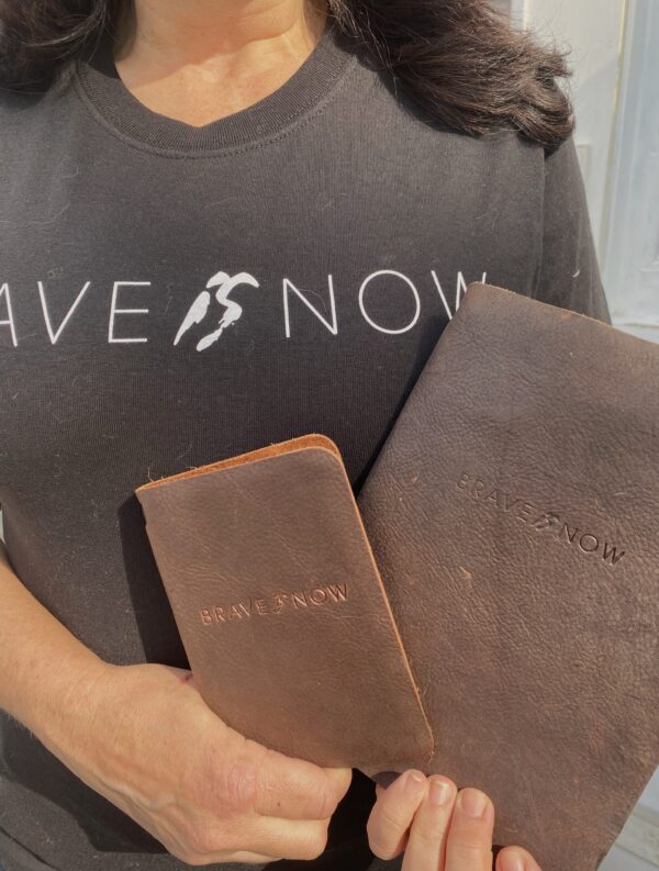 Brave Is Now Leather Journal Small - Image 2