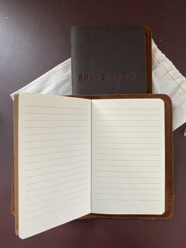 Brave Is Now Leather Journal Small
